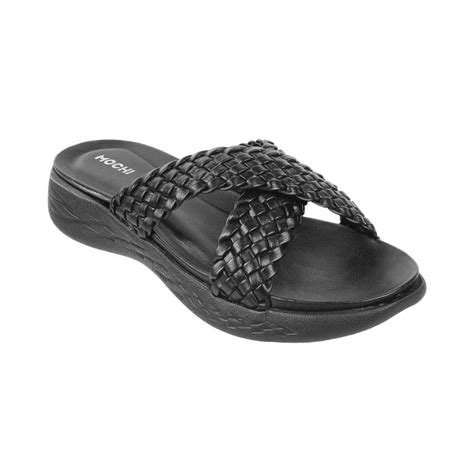 Buy Mochi Women Black Casual Slip Ons Online | SKU: 41-4121-11-37 ...