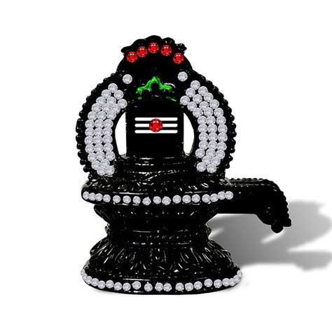 Buy Lord Shiv Shivling Idol | Shiva Lingam Murti Black Metal Statue for ...
