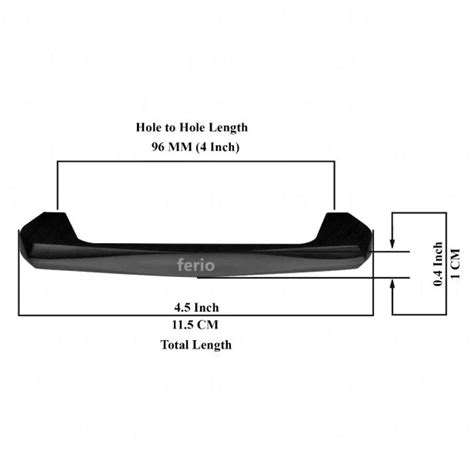 Shop 96 MM Matte Black Finish Cabinet Handle Drawer