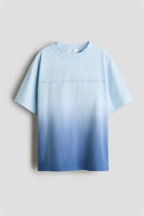 Light blue/Blue Printed T-shirt for kids | H&M IN