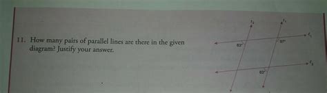 How many pairs of parallel lines are there in the given diagram ...