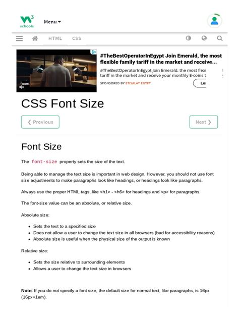 Image result for CSS Text Size
