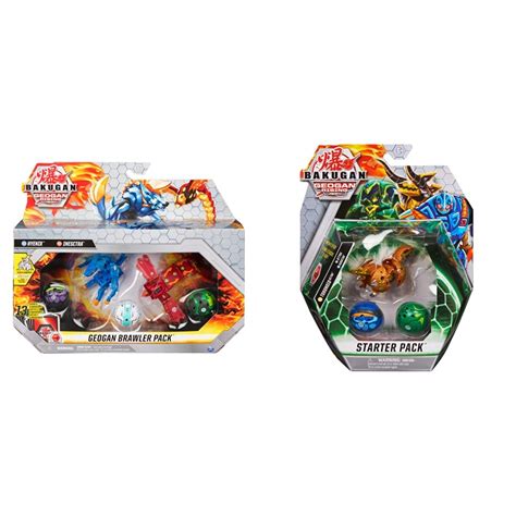 Buy Bakugan Geogan Brawler 5-Pack, Exclusive Hyenix and Insectra Geogan ...