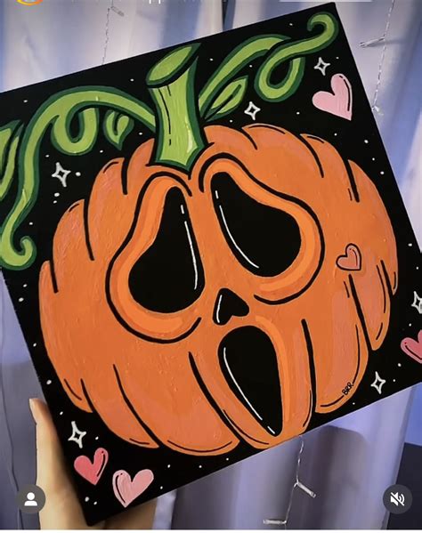Halloween Canvas Art Easy at Emily Jenkins blog