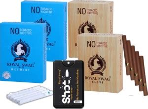 ROYAL SWAG Herbal Mint Cigarettes, Clove Cigarettes Tobacco & Nicotine ...