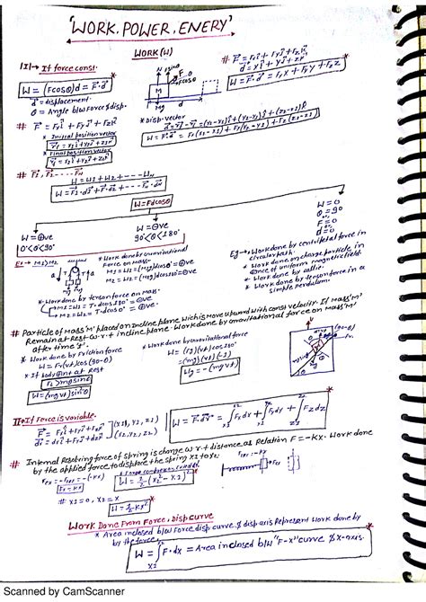 Work Power Energy - Allen carrier institute classroom notes for NEET ...