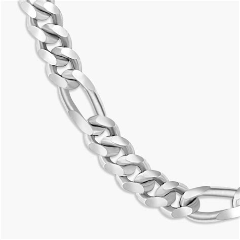 Figaro Chain - 5mm Silver Men's Chain - JAXXON