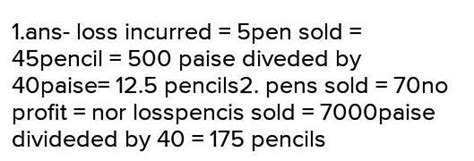 EXAMPLE 7 A shopkeeper earns a profit of L by selling one pen and ...