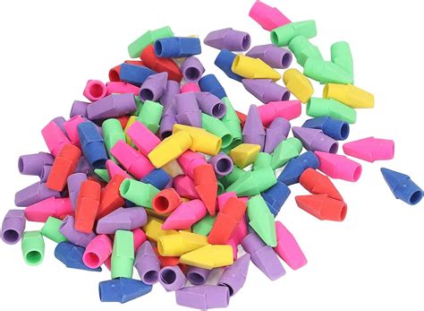 200Pcs Pencil Erasers Set Pencil Top Erasers Bulk Multicolour for ...