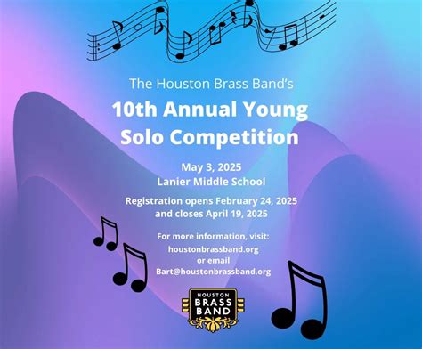 Young Brass Soloist Competition, Lanier Middle School, Houston, 3 May ...