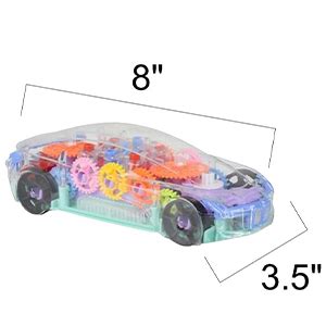 Kiddie Galaxia® Transparent 3D Concept Super Car Toy for Kids with 360 ...