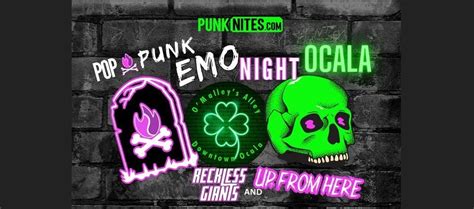 Pop Punk Emo Night OCALA by PunkNites with Reckless Giants and Up From ...