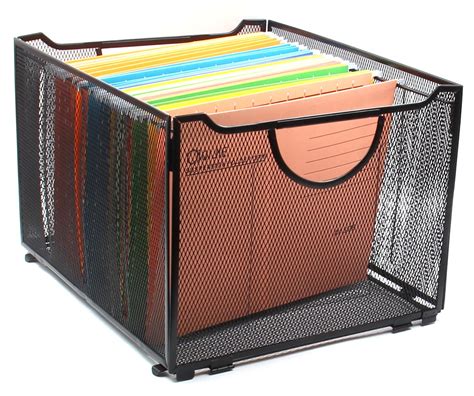 EasyPAG Letter Size Mesh Office File Organizer Storage Box for 12 x 9-1 ...