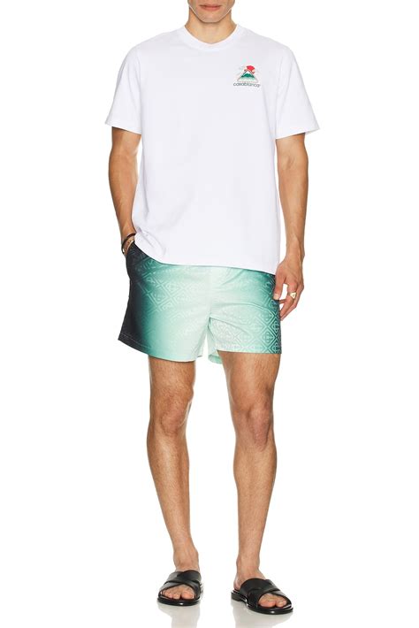Casablanca Jacquard Printed Swim Shorts in Gradient | FWRD