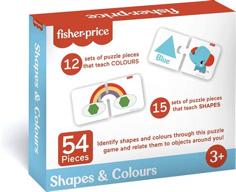 Buy Fisher Price® Shapes & Colours - 54 Pieces Jigsaw Puzzles for Kids ...