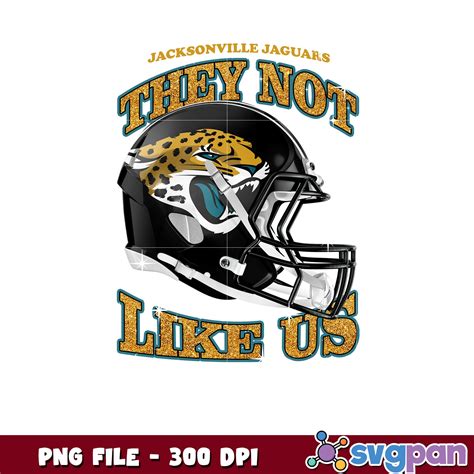 Jacksonville jaguars black helmet they not like us png, jacksonville j ...