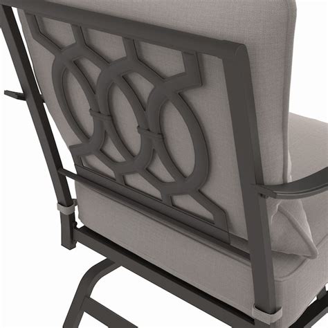 allen + roth Thomas Lake Set of 2 Gray Steel Frame Conversation Chair ...