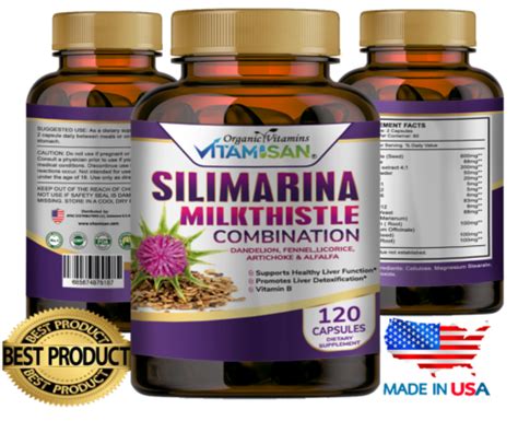 ORGANIC VITAMINS VITAMINSA Naturals 100% Clean Liver with Silymarin ...