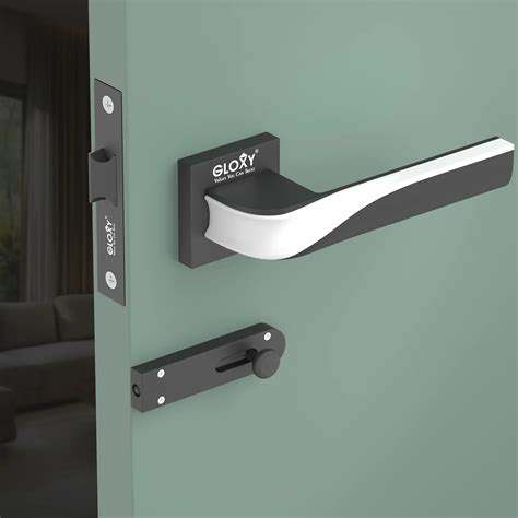 Gloxy Brass Door Lock for Bathroom, Balcony, Home – Keyless Mortise ...