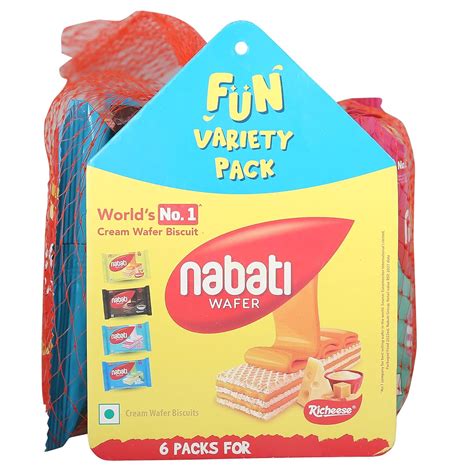 Nabati Fun Variety Pack Cream Wafer Biscuit, 180g : Amazon.in: Grocery ...