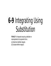 Image result for Integrating Using Substitution