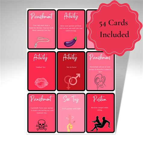 BDSM Sex Cards- Adult Sex Game - Instant Download - Printable Sex Position Cards - Couples ...