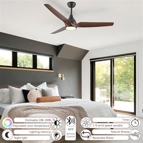 SARUDIIR Ceiling Fans with Lights,52 inch Modern Ceiling fan India | Ubuy