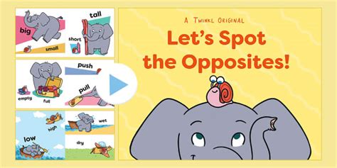 Let's Spot the Opposites! PowerPoint