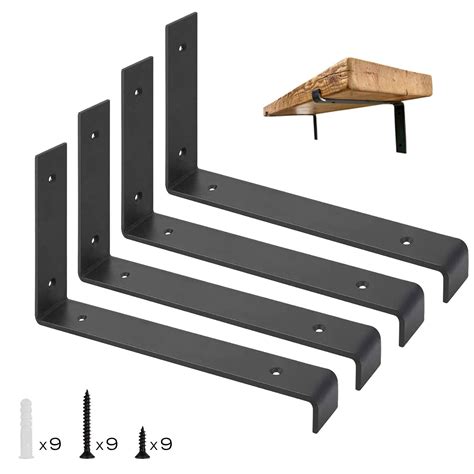 Buy 4Pcs Shelf Brackets, 12inch Heavy Duty Industrial Metal Scaffold ...