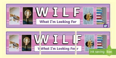 WILF Photo Display Banner (teacher made) - Twinkl