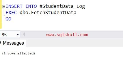 Insert Values in Table in SQL Stored Procedure 的图像结果