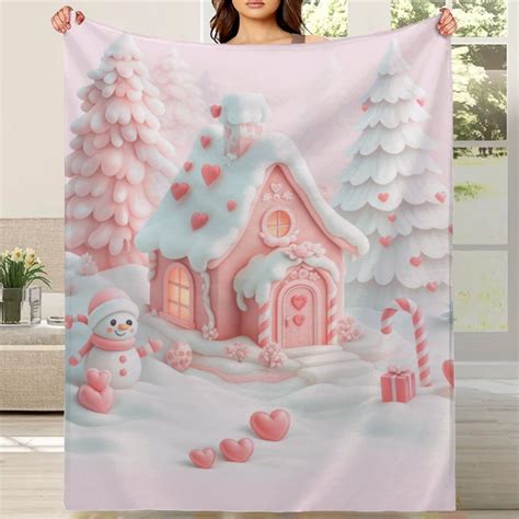 Christmas Cottage Blanket - CurveDream