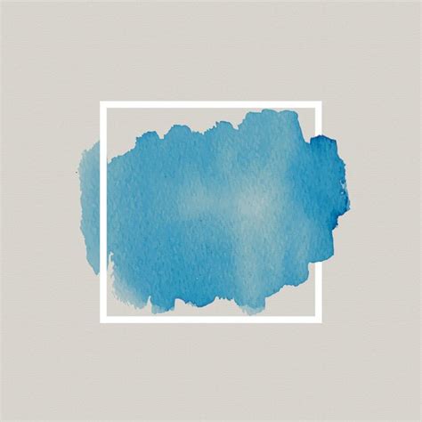 Cornice geometrica con macchia ad acquerello | Vettore Gratis