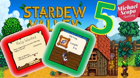 How to get a Herring for Demetrius | Stardew Valley [5] - YouTube