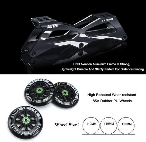Buy 3 Wheels Inline Skates for Men Women, High Performance Adult Inline ...
