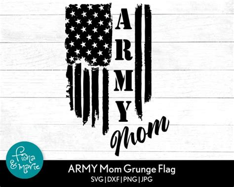 Army Mom Grunge American Flag Svg Military Mom Svg Mom - Etsy India