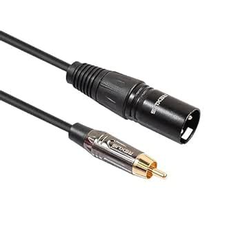 GXMRHWY RCA Male to XLR 3 Pin Male Audio Cable Mixer Amplifier Cable ...