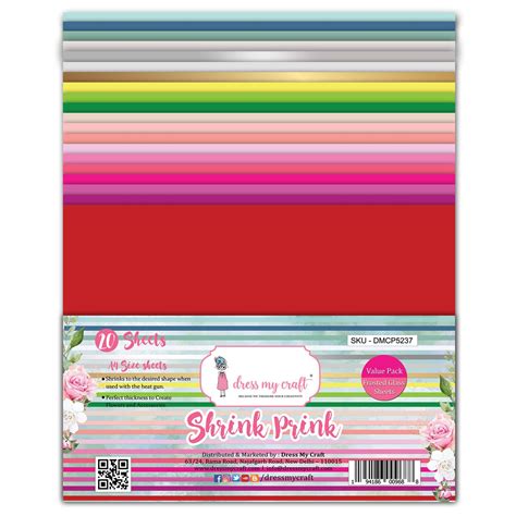 Shrink Prink - Value Pack Frosted Glass Sheet - Pack of 20 Sheets ...