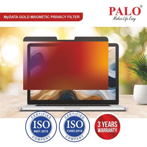 PALO MyDATA Magnetic Gold Privacy Filter for Microsoft Surface Laptops ...
