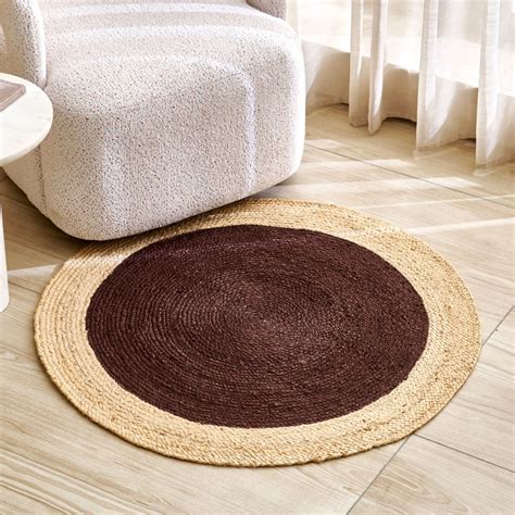 Buy Natura Rova Jute Woven Rug - 90x90cm from Home Centre at just INR ...