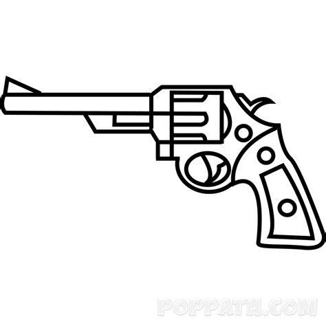 Easy Gun Drawing at GetDrawings | Free download