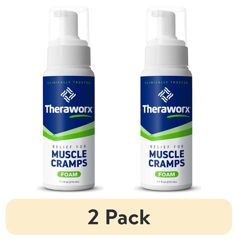 (2 pack) Theraworx Muscle Cramps Foam, Helps Relieve Muscle Cramps and Spasm, with Magnesium ...