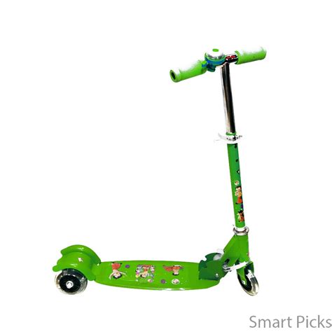 Smart Picks Scooter for Kids with Colourful Lights On Wheel and Bell ...