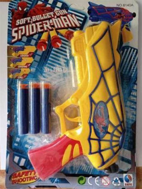 SSGT CART Spiderman Toy Gun With Soft Bullets Guns & Darts Guns & Darts ...