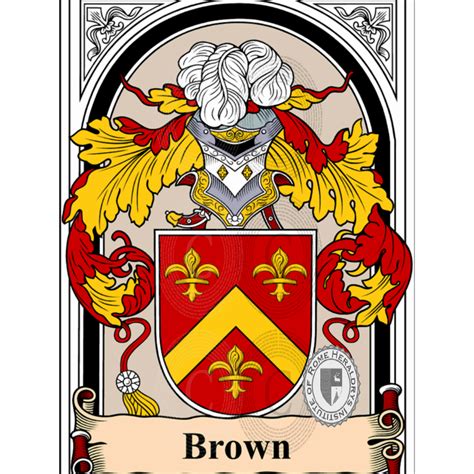 Brown family heraldry genealogy Coat of arms Brown