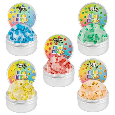 Buy Clear Mini Putty with Emojis Sensory Bouncing Fidget Play Putty for ...