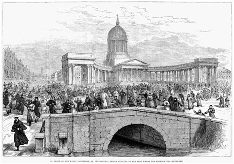Alexander Ii Assasination Npeople in St Petersburg Russia Rush to The ...