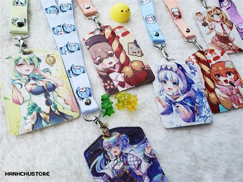 Hololive Gura Ame Calli Kiara Suisei Fauna Photocard Holder - Etsy