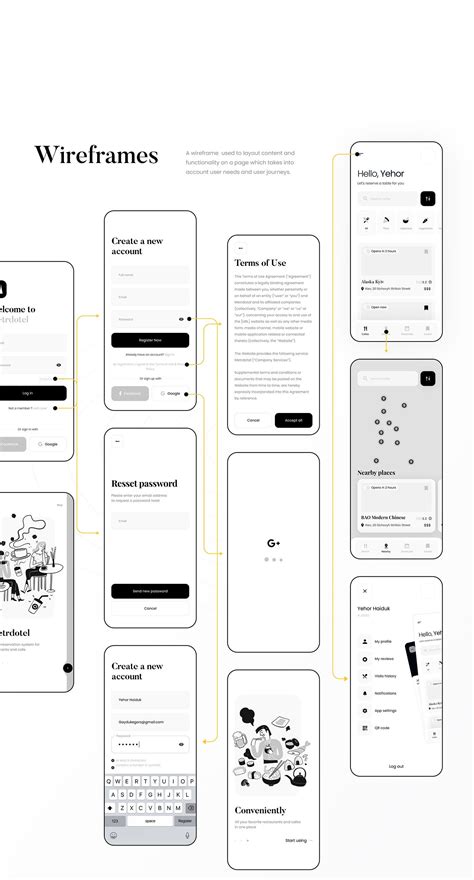 Restaurant reservation app on Behance | App design layout, Ux app ...