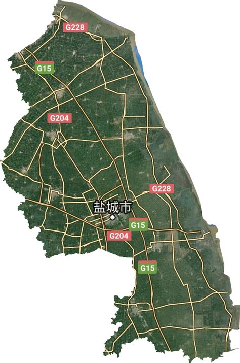 江苏盐城地图高清版图片